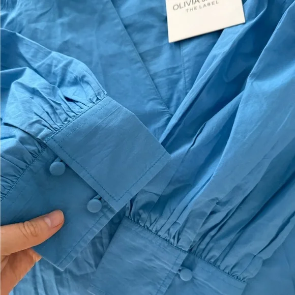 NWT Olivia James - Chloe Dress in Mykonos Blue, size XS - Picture 8 of 10